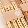 Creative cartoon pattern bamboo chopsticks set, children and adults' household tableware, eco-friendly and durable tableware gift set Application Scenario